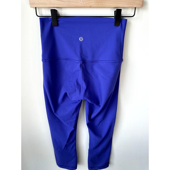 Lululemon Wunder Under Crop (Hi-Rise) 21" Luxtreme Size 4 Purple - Picture 3 of 8